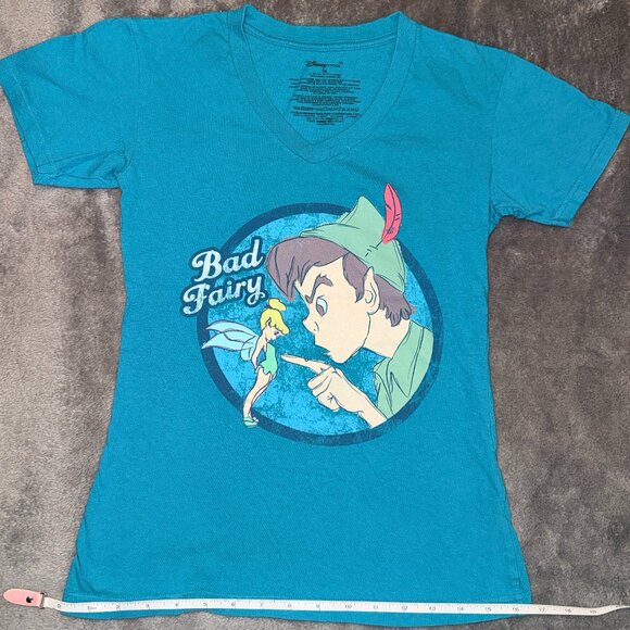 Ladies XS Bad Fairy Peter Pan & Tinkerbell tee - Picture 2 of 6